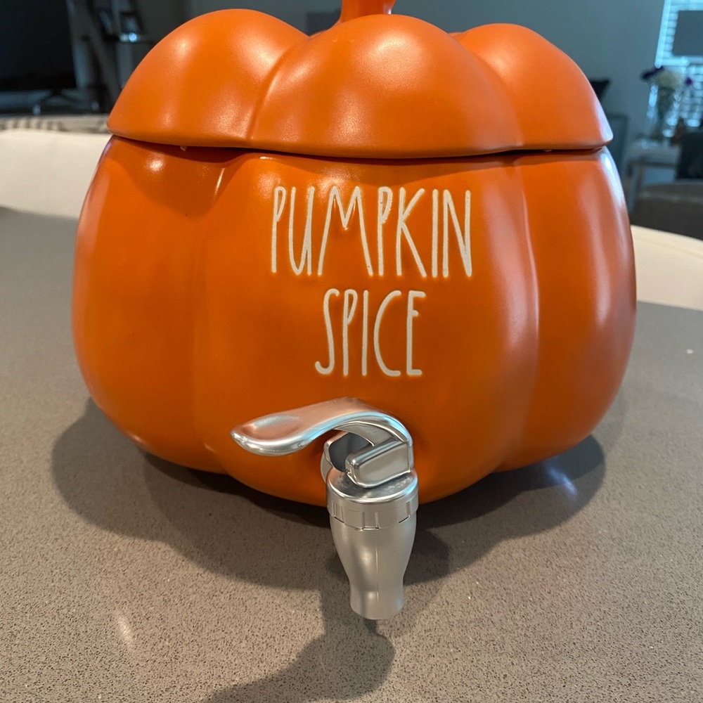Rae Dunn pumpkin spice beverage dispenser